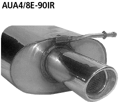 Bastuck AUA4/8E-90IR Audi A4 / S4 B6/B7 A4 B6/B7 (Bj. 2000-2008) 4 Zyl. 2WD incl. Turbo Limousine, A