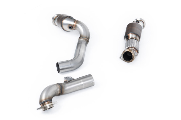 Milltek SSXBM1235 Large Bore Downpipe and Hi-Flow Sports Cat passend für: BMW 4 Series G82 M4 & M4