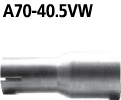 Bastuck A70-40.5VW Peugeot 208 208 Benziner nicht Turbo Adapter Endschalldämpfer auf Serie auf Ø 40.