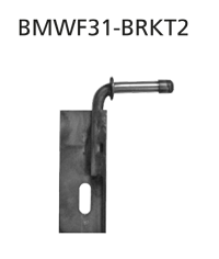 Bastuck BMWF31-BRKT2 BMW 3er F30 / F31 3er F30/F31 2.0l Turbo Facelift ab 2015 Zusatzhalter für Ends
