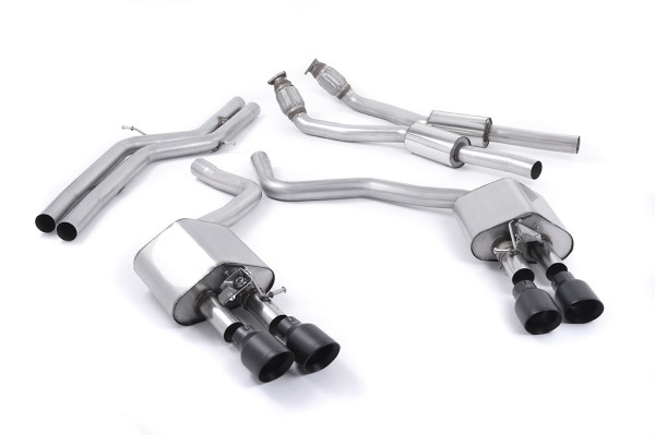 Milltek SSXAU448 Cat-back Quad 100mm GT100 - Audi S6 4.0 TFSI C7 quattro (2012 - 2018)