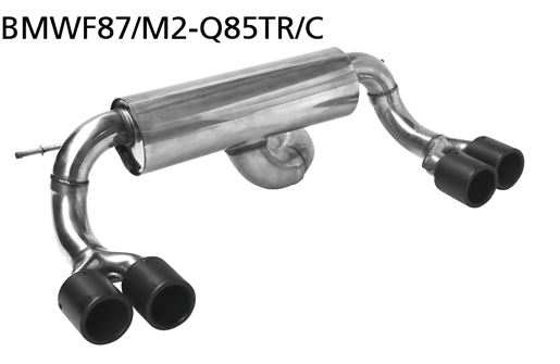 Bastuck BMWF87/M2-Q85TR/C BMW 2er M2 M2 (F87) Endschalldämpfer mit Doppel-Endrohr Carbon 2 x Ø 85 mm