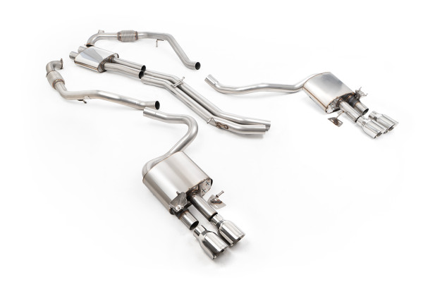 Milltek SSXAU1163 Cat-back Quad 100mm GT100 passend für: Audi S5 3.0 V6 Turbo Sportback B9 (NON GPF