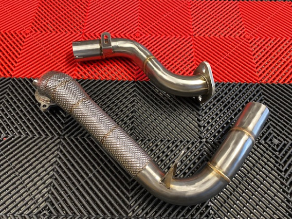 EXH Downpipe V3 Mercedes A35 AMG W177 2019- GPF Catless mit Hitzeschutz