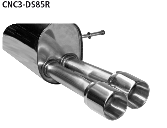 Bastuck CNC3-DS85R Citroen C3 / DS3 DS3 RACING Endschalldämpfer mit Doppel-Endrohr 2 x Ø 85 mm (im R