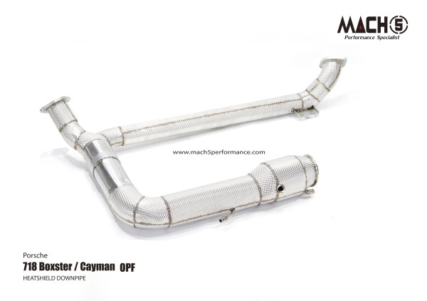 Mach5 Downpipe Porsche 718 Boxster / Cayman OPF 2.0T 200 Zellen