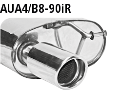 Bastuck AUA4/B8-90IR Audi A4 B8 / A5 B8 A4/A5 B8 (ab B. 2008) 4 Zyl. Diesel 2 Endschalldämpfer LH+RH