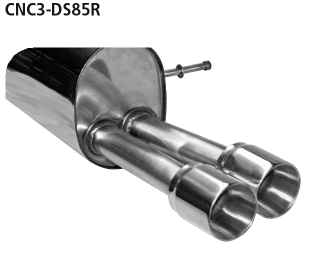 Bastuck CNC3-DS85R Citroen C3 / DS3 DS3 Turbo THP Endschalldämpfer mit Doppel-Endrohr 2 x Ø 85 mm (i