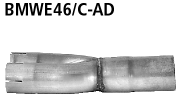 Bastuck BMWE46/C-AD BMW 3er E46 Compact 325i Compact Adapter Endschalldämpfer auf Serie