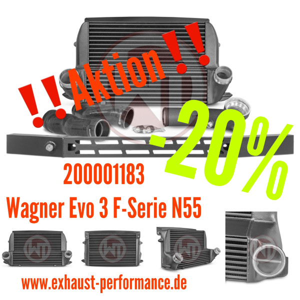 200001183 Wagner Comp. Ladeluftkühler Kit EVO3 BMW F30/31/32/34/35/36 335i N55 - 435i
