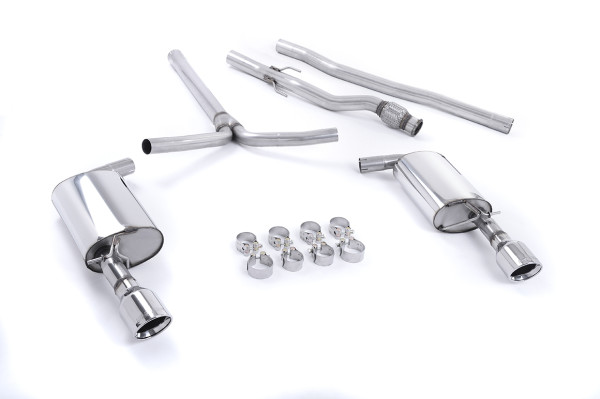 Milltek SSXM026 Cat-back Dual 100mm Jet passend für: New Mini Mk2 (R55) Cooper S Clubman 1.6i Turbo