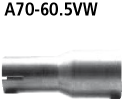 Bastuck A70-60.5VW Peugeot 308 308 Limousine Diesel Adapter Endschalldämpfer auf Serie auf Ø 60.5 mm