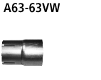 Bastuck A63-63VW Audi S4 B8 / S5 B8 Audi S4 / S5 B8 (ab B. 2008) Adapter Endschalldämpfer incl. Ver