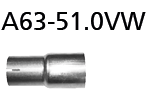 Bastuck A63-51.0VW Hyundai i20 i20 GB inkl. Sport Adapter Komplettanlage auf Serie Ø 51.0 mm