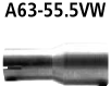 Bastuck A63-55.5VW BMW 3er E46 Compact 316i / 318i / 320i Compact Adapter Endschalldämpfer auf Serie