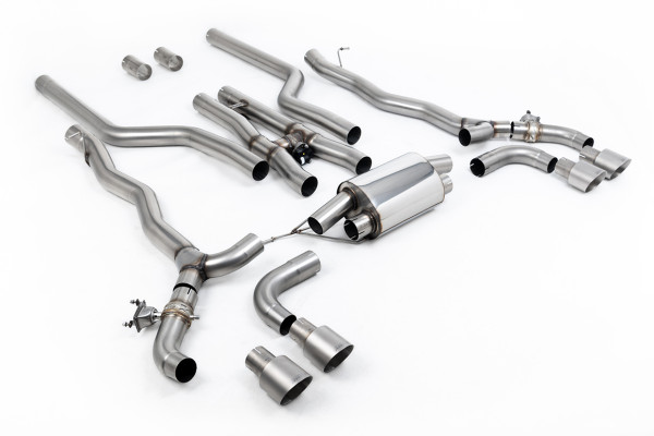 Milltek SSXBM1182 Cat-back Quad 100mm GT100 passend für: BMW 5 Series M5 & M5 Competition 4.4l Twin