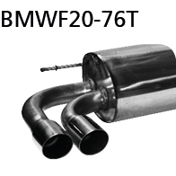 Bastuck BMWF20-76T BMW 1er F20/F21 (inkl. M135i / M140i) 1er F20/F21 2.0l Turbo Facelift LCI ab 07/2