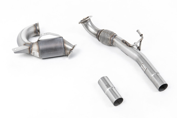 Milltek SSXVW546 Hi-Flow Sports Cat and Downpipe passend für: Volkswagen Up! GTI 1.0TSI 115PS (3 &