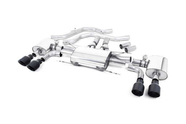 Milltek SSXAR13 Front Pipe-back Quad 100mm GT100 passend für: Alfa Romeo Giulia Quadrifoglio 2.9 V6