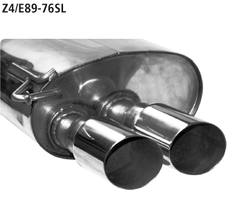 Bastuck Z4/E89-76SL BMW Z4 E89 Z4 E89 6 Zyl. sDrive23i/sDrive30i Endschalldämpfer mit Doppel-Endrohr