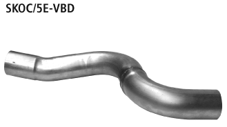 Bastuck SKOC/5E-VBD Skoda Octavia III Octavia III 5E RS TDI Verbindungsrohr vorne zur Original Anlag