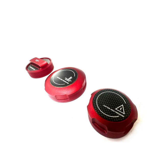 SG-11009 FTP Motoröldeckel + Kühlmitteldeckel-Set passend für: BMW S55 Blau eloxiert CNC-gefräst