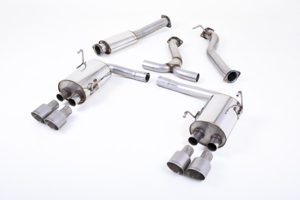 Milltek SSXSB045 Cat-back Quad Titanium GT100 passend für: Subaru Impreza STi & WRX STI Saloon / Sed