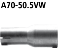 Bastuck A70-50.5VW Audi A4 B9 / A5 F5 TFSI A4 B9 Quattro ab 2015 / A5 F5 Quattro ab 2016 Adapter En