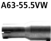 Bastuck A63-55.5VW Audi A4 / S4 B6/B7 A4 B6/B7 (Bj. 2000-2008) 6 Zyl. Quattro Limousine, Avant (8E)