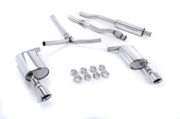 Milltek SSXM020 Cat-back Dual 100mm Jet passend für: New Mini Mk2 (R55) Cooper S Clubman 1.6i Turbo