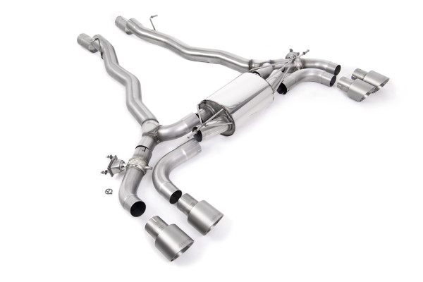Milltek SSXBM1176 Front Pipe-back Quad 100mm GT100 passend für: BMW 5 Series M5 & M5 Competition 4.4