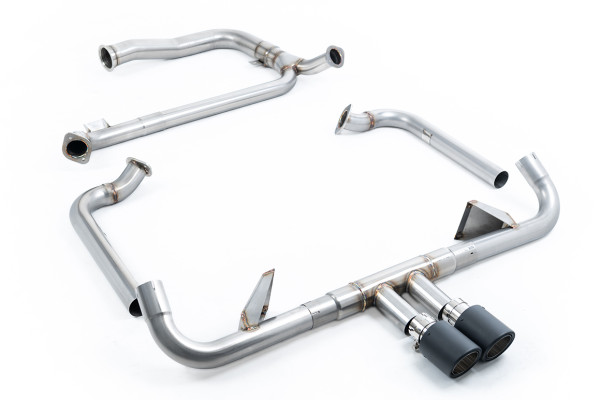 Milltek SSXPO148 Full System (including Cat Replacement Pipe) 102mm Carbon Jet passend für: Porsche