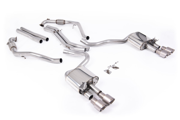 Milltek SSXAU1115 Cat-back Quad 100mm GT100 passend für: Audi S5 3.0 V6 Turbo Coupe Only B9 (NON GPF