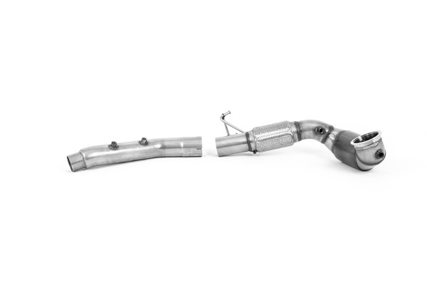Milltek SSXVW640 Large Bore Downpipe and Hi-Flow Sports Cat passend für: Volkswagen Golf Mk8 GTi (2