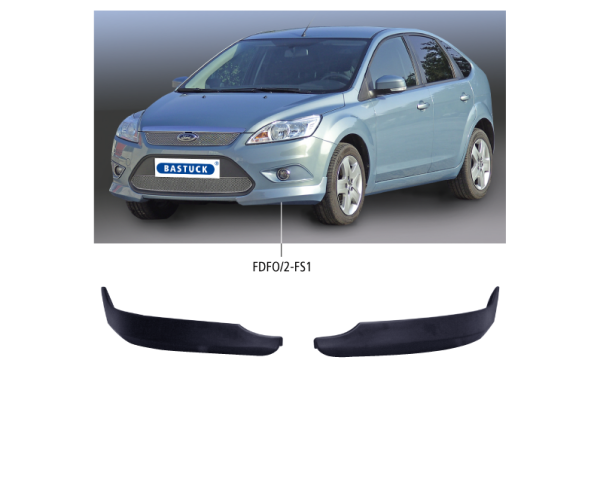 Bastuck FDFO/2-FS1 Ford Focus 2 Focus 2 Facelift Frontschürzenecken, lackierfähig, 2-teilig