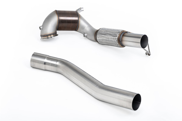 Milltek SSXVW765 Large Bore Downpipe and Hi-Flow Sports Cat passend für: Volkswagen Golf Mk8 GTi (2