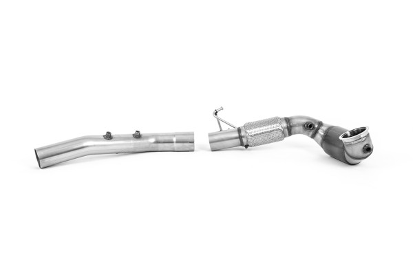 Milltek SSXVW639 Large Bore Downpipe and Hi-Flow Sports Cat passend für: Volkswagen Golf Mk8 GTi Cl