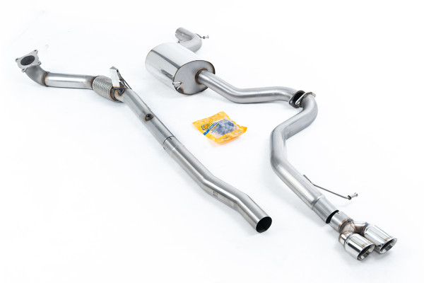 Milltek SSXVW292 Turbo-back excluding Hi-Flow Sports Cat Twin 80mm GT-80 passend für: Volkswagen Jet