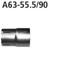 Bastuck A63-55.5/90 Audi S4 B8 / S5 B8 Audi S4 / S5 B8 (ab B. 2008) Adapter Komplettanlage auf Seri