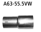 Bastuck A63-55.5VW Citroen C3 / DS3 C3 / DS3 Diesel HDI Adapter Endschalldämpfer auf Serienanlage au