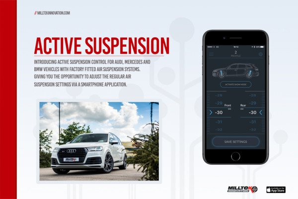 Milltek SSXAU672 Active Suspension Control - Audi RS7 C7 Sportback 4.0 V8 TFSI biturbo inc Performa