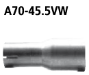 Bastuck A70-45.5VW Peugeot 308 308 Limousine (Benziner außer Turbo) Adapter Endschalldämpfer auf Ser