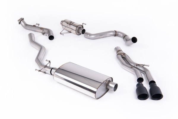 Milltek SSXTY214 Cat-back Dual GT100 passend für: Toyota Tacoma 2.4L Turbo Hybrid Crew Cab (5ft Bed)