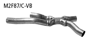 Bastuck M2F87/C-VB BMW 2er M2 M2 (F87) Competition ab Baujahr 2018 Verbindungsrohr zur Montage Endsc