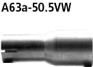 Bastuck A63a-50.5VW Volkswagen Golf 4 Golf 4 Variant Adapter Komplettanlage auf Kat auf Ø 50.5 mm