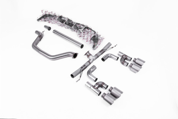 Milltek SSXVW694 Cat-back 115 GT passend für: Volkswagen Golf Mk8 GTi (Golf R Style Quad Outlet Syst