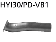 Bastuck HYI30/PD-VB1 Hyundai i30 i30 PD 1.0/1.4 T-GDI ab Baujahr 2017 Ersatzrohr für Nachkatalysator