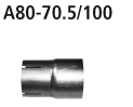 Bastuck A80-70.5/100 BMW 1er F20/F21 (inkl. M135i / M140i) 1er F20/F21 2.0l Turbo Adapter Komplettan