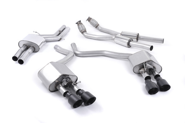 Milltek SSXAU447 Cat-back Quad 100mm GT100 - Audi S6 4.0 TFSI C7 quattro (2012 - 2018)