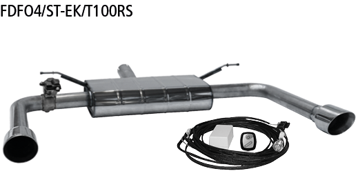 Bastuck FDFO4/ST-EK/T100RS Ford Focus 4 Focus 4 2.3l EcoBoost ST Turnier ab 2019 Endschalldämpfer mi